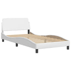 Bed Frame "Dover" White 100x200 cm Faux Leather