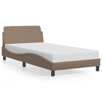 Bed Frame "Dover" Cappuccino 100x200 cm Faux Leather