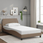 Bed Frame "Dover" Cappuccino 100x200 cm Faux Leather