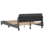 Bed Frame "Dover" Dark Grey 120x200 cm Fabric