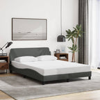 Bed Frame "Dover" Dark Grey 120x200 cm Fabric
