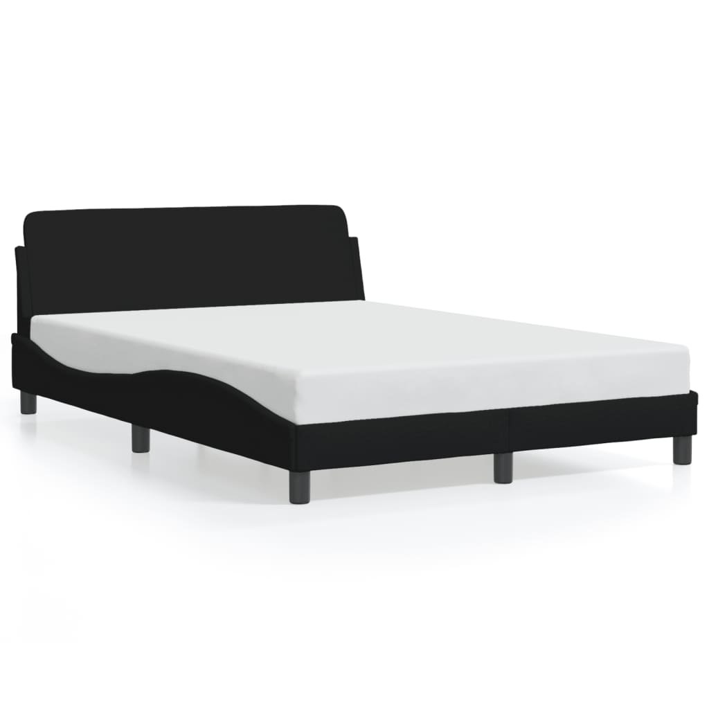 Bed Frame "Dover" Black 120x200 cm Fabric
