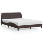Bed Frame "Dover" Dark Brown 120x200 cm Fabric