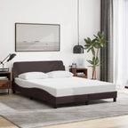 Bed Frame "Dover" Dark Brown 120x200 cm Fabric