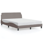 Bed Frame "Dover" Taupe 120x200 cm Fabric