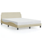 Bed Frame "Dover" Cream 120x200 cm Fabric