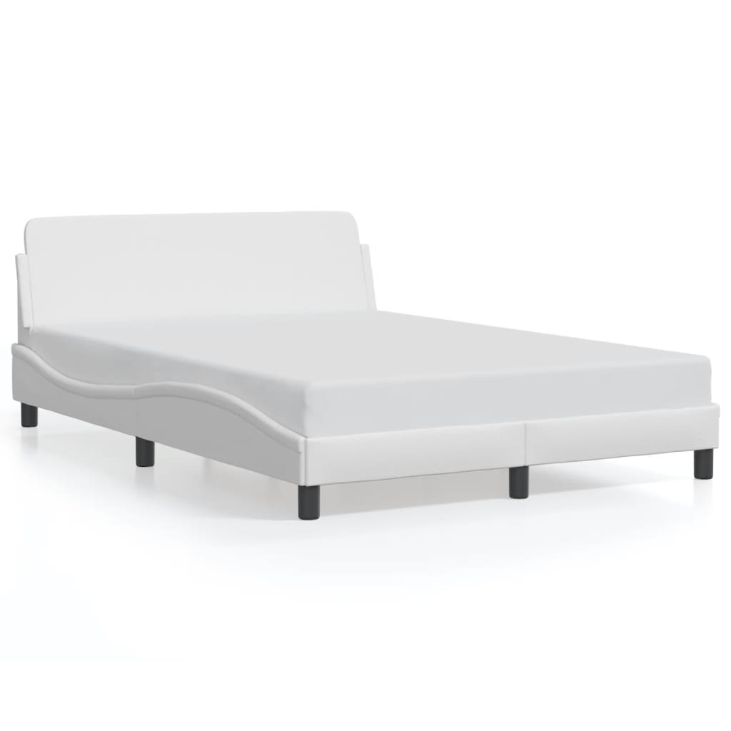 Bed Frame "Dover" White 120x200 cm Faux Leather