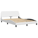 Bed Frame "Dover" White 120x200 cm Faux Leather