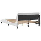 Bed Frame "Dover" White 120x200 cm Faux Leather
