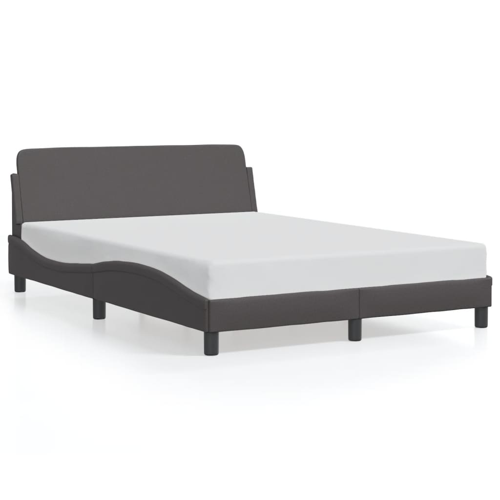 Bed Frame "Dover" Grey 120x200 cm Faux Leather