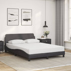 Bed Frame "Dover" Grey 120x200 cm Faux Leather