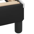 Bed Frame "Dover" Black&White 120x200 cm Faux Leather