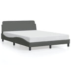 Bed Frame "Dover" Dark Grey 140x190 cm Fabric