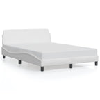 Bed Frame "Dover" White 140x190 cm Faux Leather