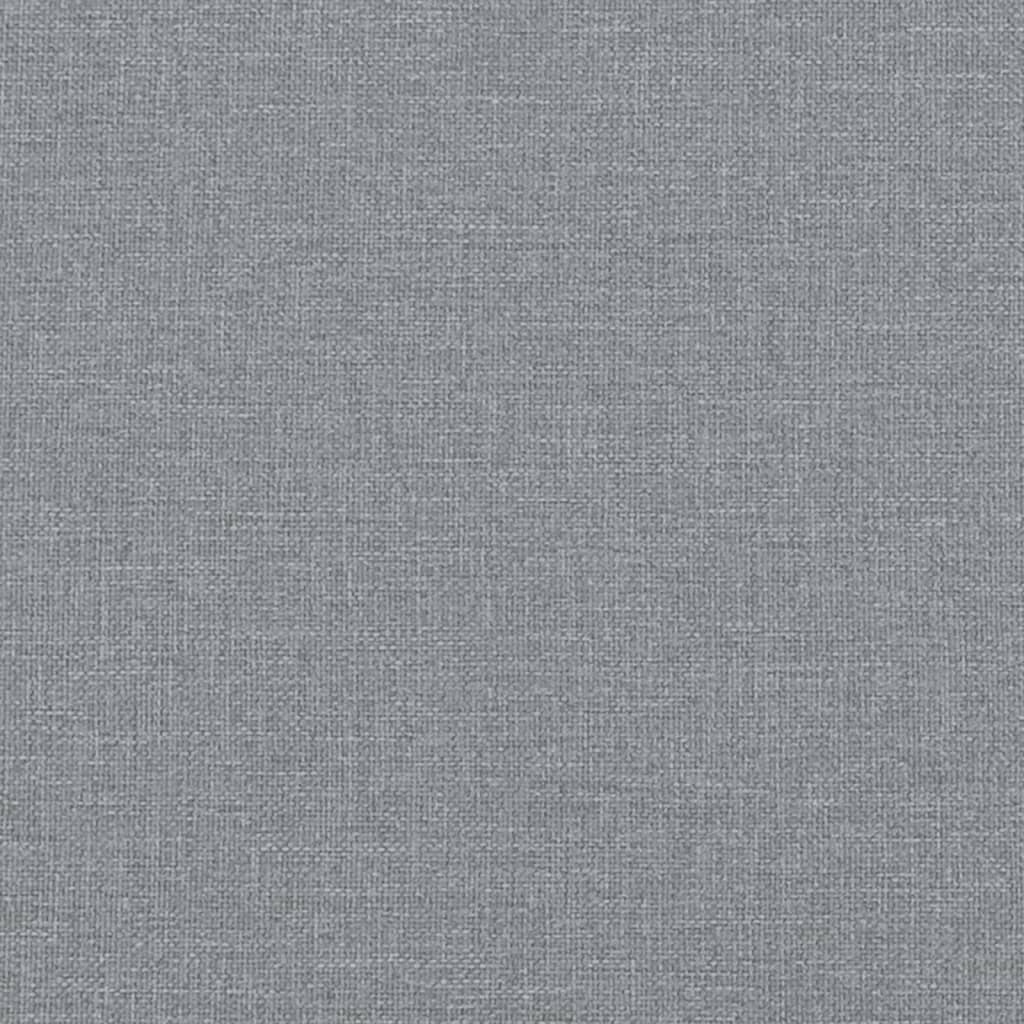 Bed Frame "Dover" Light Grey 140x200 cm Fabric