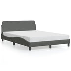 Bed Frame "Dover" Dark Grey 140x200 cm Fabric