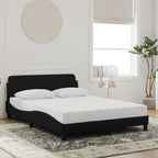 Bed Frame "Dover" Black 140x200 cm Velvet