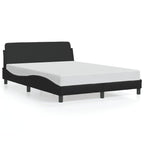 Bed Frame "Dover" Black 140x200 cm Faux Leather