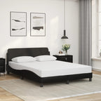 Bed Frame "Dover" Black 140x200 cm Faux Leather