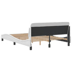 Bed Frame "Dover" White 140x200 cm Faux Leather