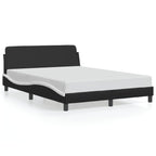 Bed Frame "Dover" Black&White 140x200 cm Faux Leather