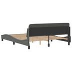 Bed Frame "Dover" Dark Grey 160x200 cm Fabric