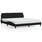 Bed Frame "Dover" Black 160x200 cm Fabric