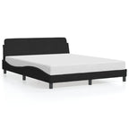 Bed Frame "Dover" Black 160x200 cm Velvet