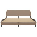 Bed Frame "Dover" Cappuccino 160x200 cm Faux Leather