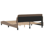 Bed Frame "Dover" Cappuccino 160x200 cm Faux Leather