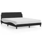 Bed Frame "Dover" Black&White 160x200 cm Faux Leather