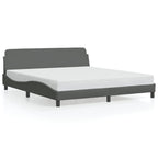 Bed Frame "Dover" Dark Grey 180x200 cm Fabric