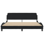 Bed Frame "Dover" Black 180x200 cm Fabric