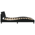 Bed Frame "Dover" Black 180x200 cm Fabric