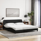 Bed Frame "Dover" Black 180x200 cm Fabric
