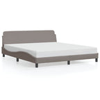 Bed Frame "Dover" Taupe 180x200 cm Fabric
