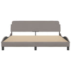 Bed Frame "Dover" Taupe 180x200 cm Fabric