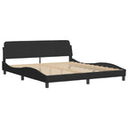 Bed Frame "Dover" Black 180x200 cm Velvet