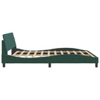 Bed Frame "Dover" Dark Green 180x200 cm Velvet