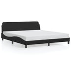 Bed Frame "Dover" Black 180x200 cm Faux Leather