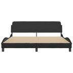 Bed Frame "Dover" Black 180x200 cm Faux Leather