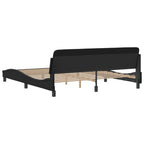 Bed Frame "Dover" Black 180x200 cm Faux Leather