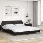 Bed Frame "Dover" Black 180x200 cm Faux Leather