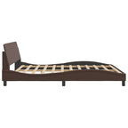 Bed Frame "Dover" Brown 180x200 cm Faux Leather