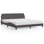 Bed Frame "Dover" Grey 180x200 cm Faux Leather
