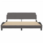 Bed Frame "Dover" Grey 180x200 cm Faux Leather