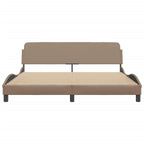 Bed Frame "Dover" Cappuccino 180x200 cm Faux Leather