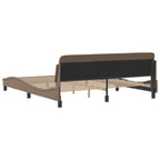 Bed Frame "Dover" Cappuccino 180x200 cm Faux Leather