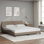 Bed Frame "Dover" Cappuccino 180x200 cm Faux Leather