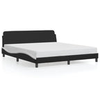 Bed Frame "Dover" Black&White 180x200 cm Faux Leather